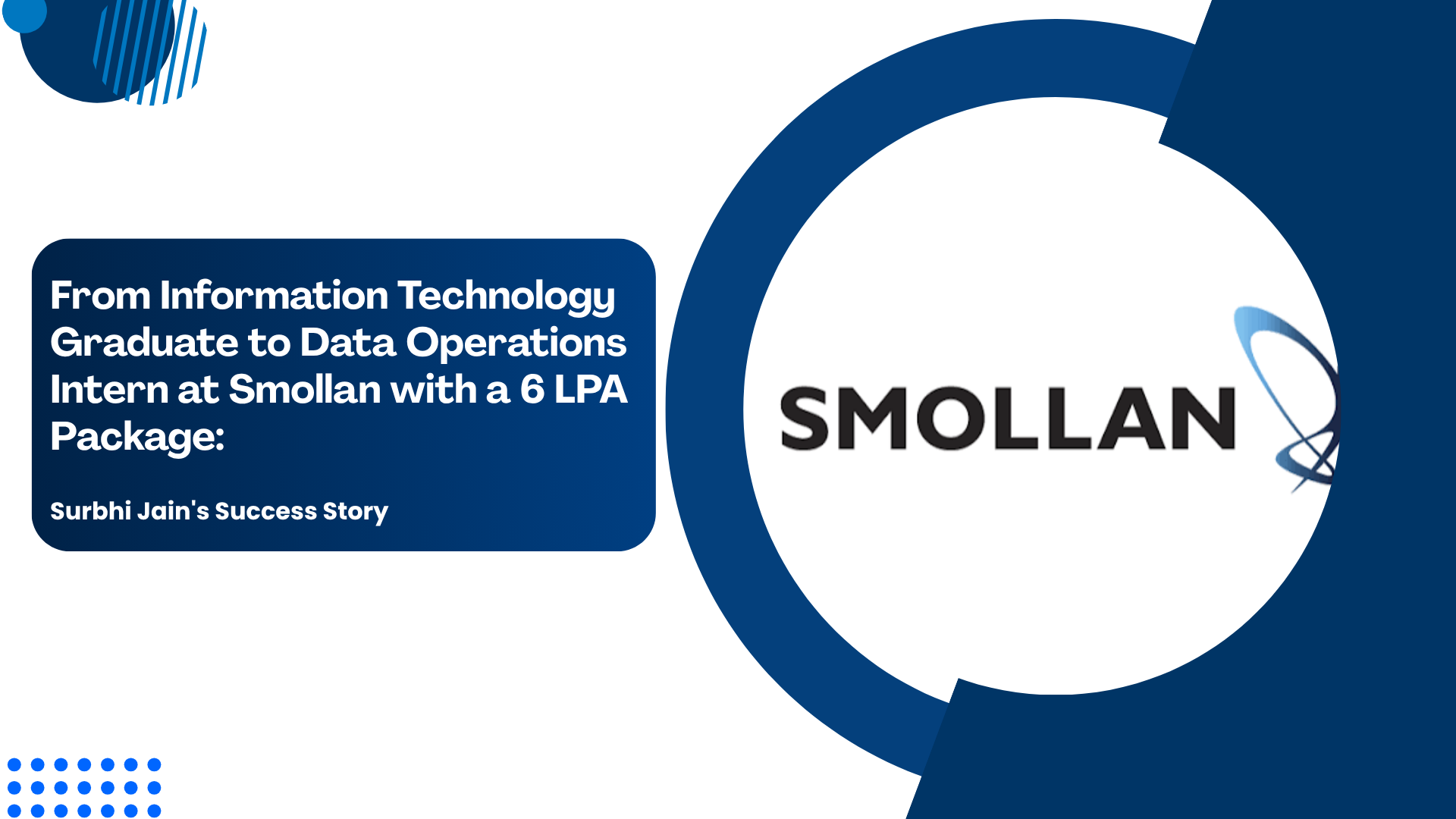 From Information Technology Graduate to Data Operations Intern at Smollan with a 6 LPA Package: Surbhi Jain's Success Story